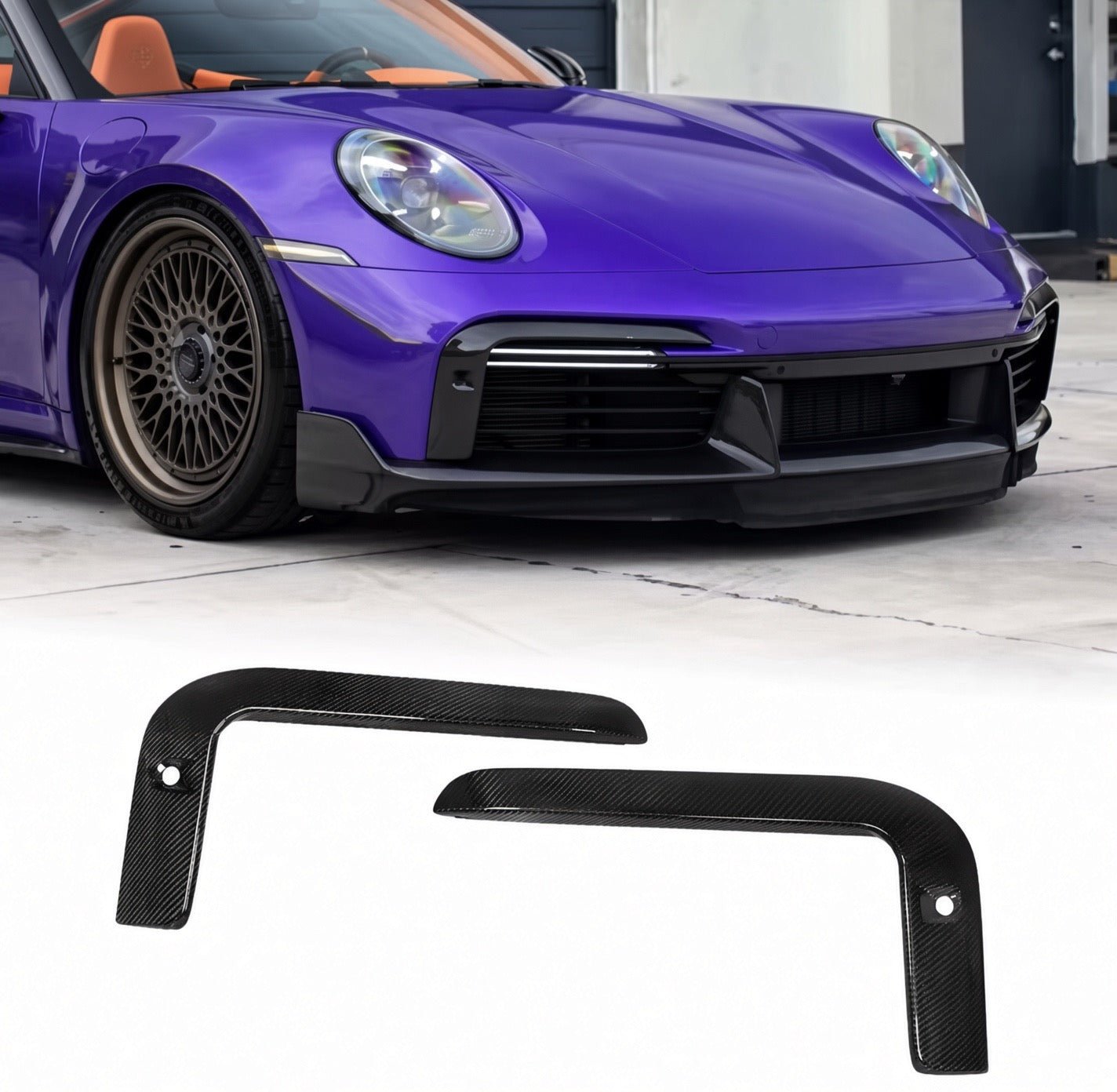 Porsche 911 992 Turbo - Carbon Fiber Front Grille Trim - Exotics Carbon Design