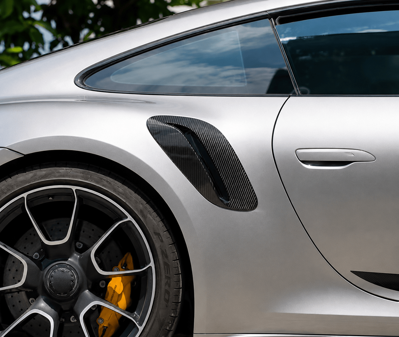 Porsche 911 (992) Turbo Carbon Fiber Side Air Vents (2019+ ) - Exotics Carbon Design