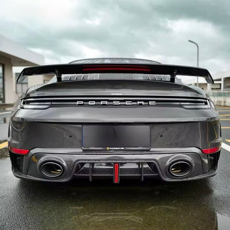 Porsche 911 (992) Turbo S Carbon Fiber Rear Bumper - Exotics Carbon Design