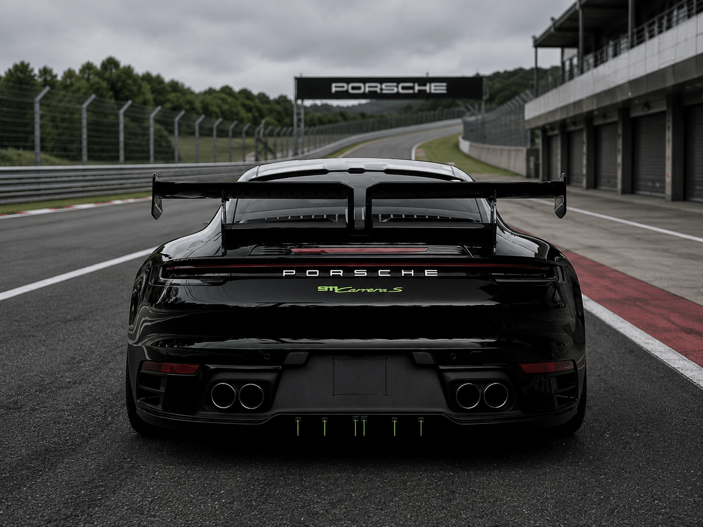 Porsche 911 Carrera / 992S - T.S Style Carbon Fiber Wing - Exotics Carbon Design