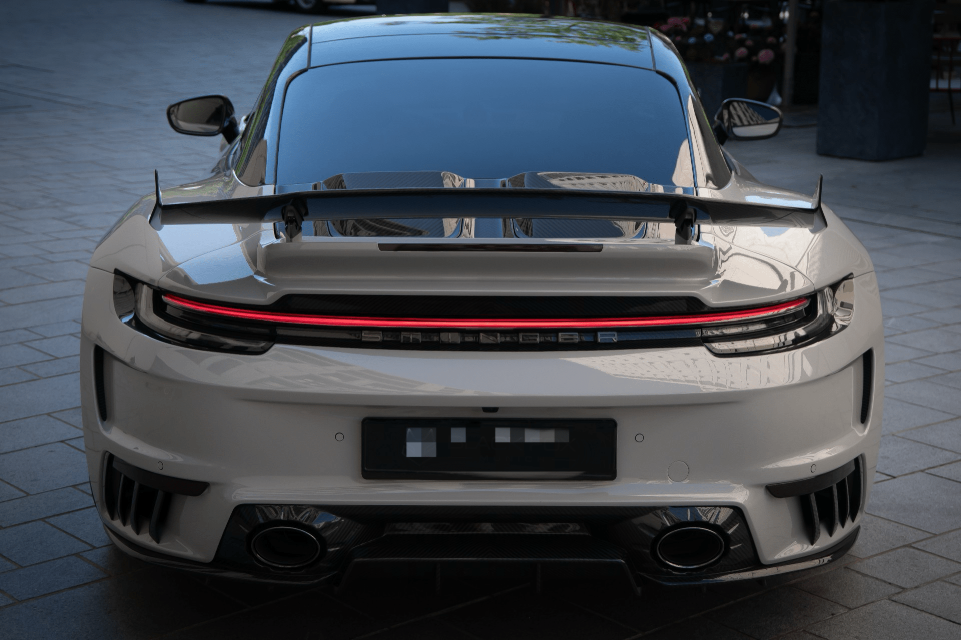 Porsche 911 Turbo S (992) T.C Style Carbon Fiber Trunk Spoiler - Exotics Carbon Design