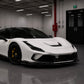 Premium Dry Carbon Fiber Front Hood Vent Trim for Ferrari F8 Tributo / F8 Spider - Exotics Carbon Design