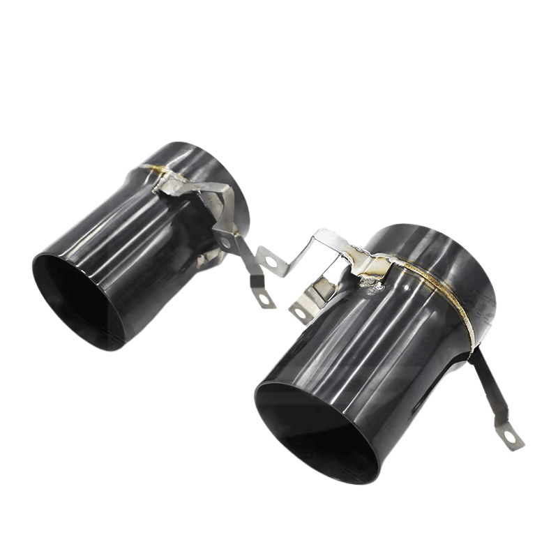 Race Style Black Titanium Exhaust Tips - Lamborghini Huracán EVO - Exotics Carbon Design