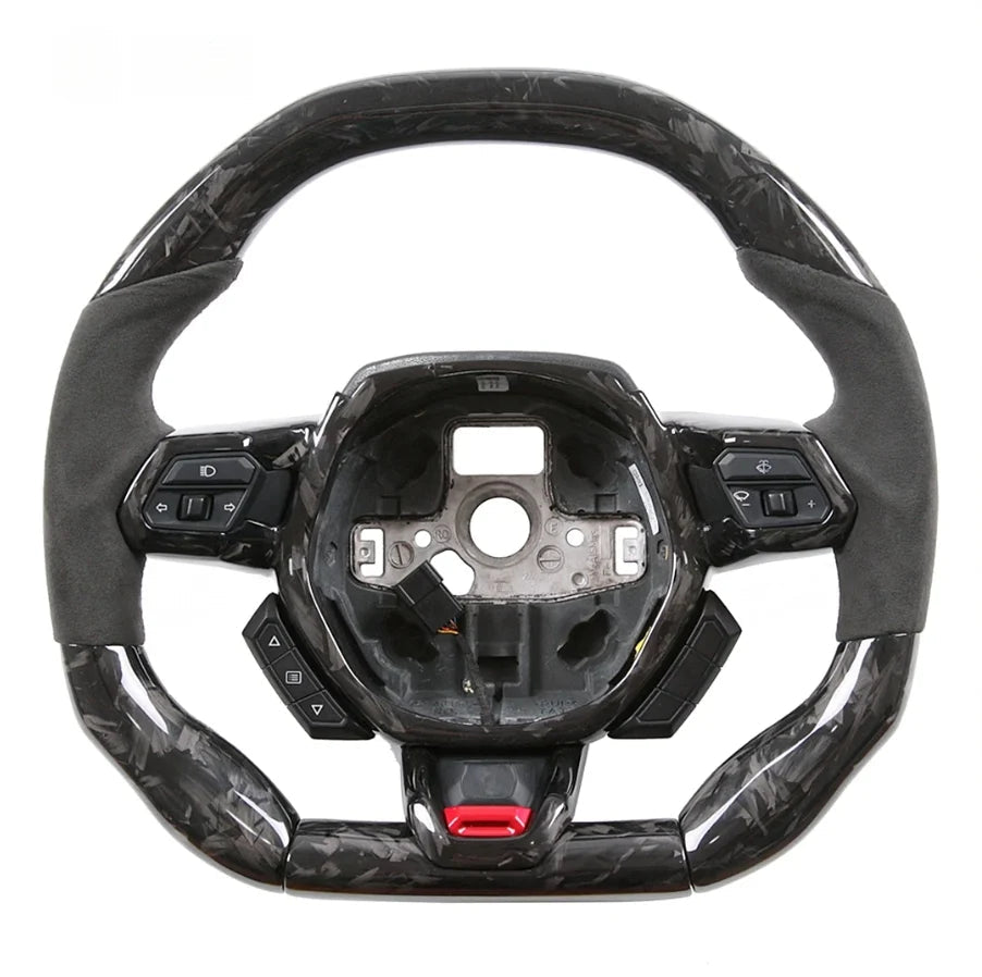 Race - Style Carbon Fiber Steering Wheel – Lamborghini Huracán (2015–2021) - Exotics Carbon Design