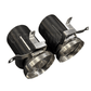 Race Style Carbon Fiber Titanium Exhaust Tips Lamborghini Huracán EVO - Exotics Carbon Design