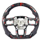 Red Forged Carbon Fiber Steering Wheel – Ford Mustang S650 (2024+) - Exotics Carbon Design