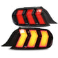 RGB Colorful LED Taillights Color - Changing with Sequential Turn Signals - Ford Mustang (2015–2023) - Exotics Carbon Design