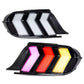 RGB Colorful LED Taillights Color - Changing with Sequential Turn Signals - Ford Mustang (2015–2023) - Exotics Carbon Design