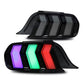 RGB Colorful LED Taillights Color - Changing with Sequential Turn Signals - Ford Mustang (2015–2023) - Exotics Carbon Design
