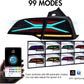 RGB X - Shaped Colorful LED Taillights – Tesla Model 3 (2018–2022) - Exotics Carbon Design