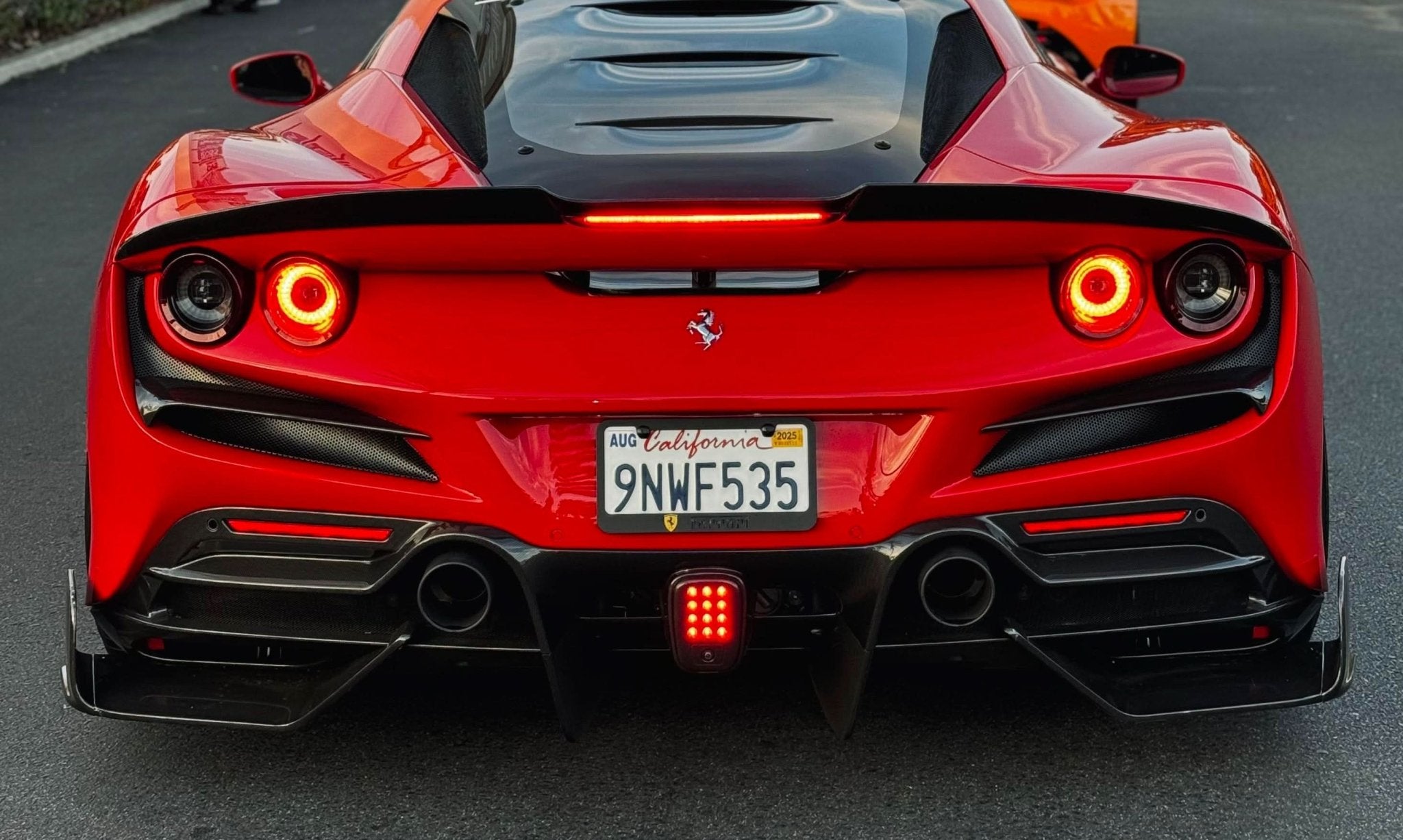TC Style Carbon Fiber Trunk Spoiler - Ferrari F8 Tributo - Exotics Carbon Design