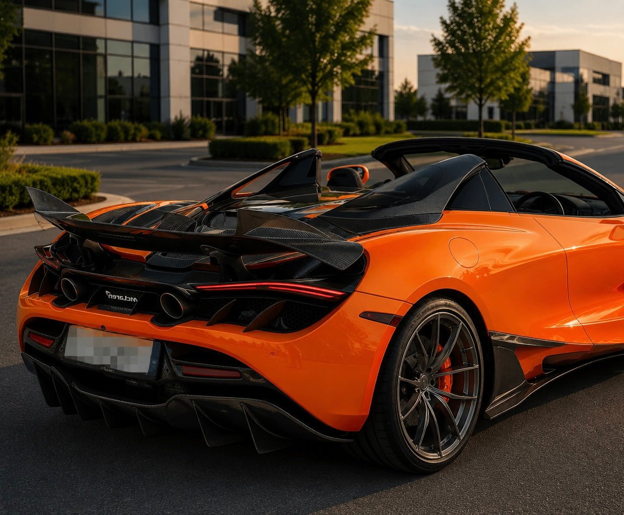 TC Style Rear Wing - McLaren 720S Coupe (2017–2023) - Exotics Carbon Design