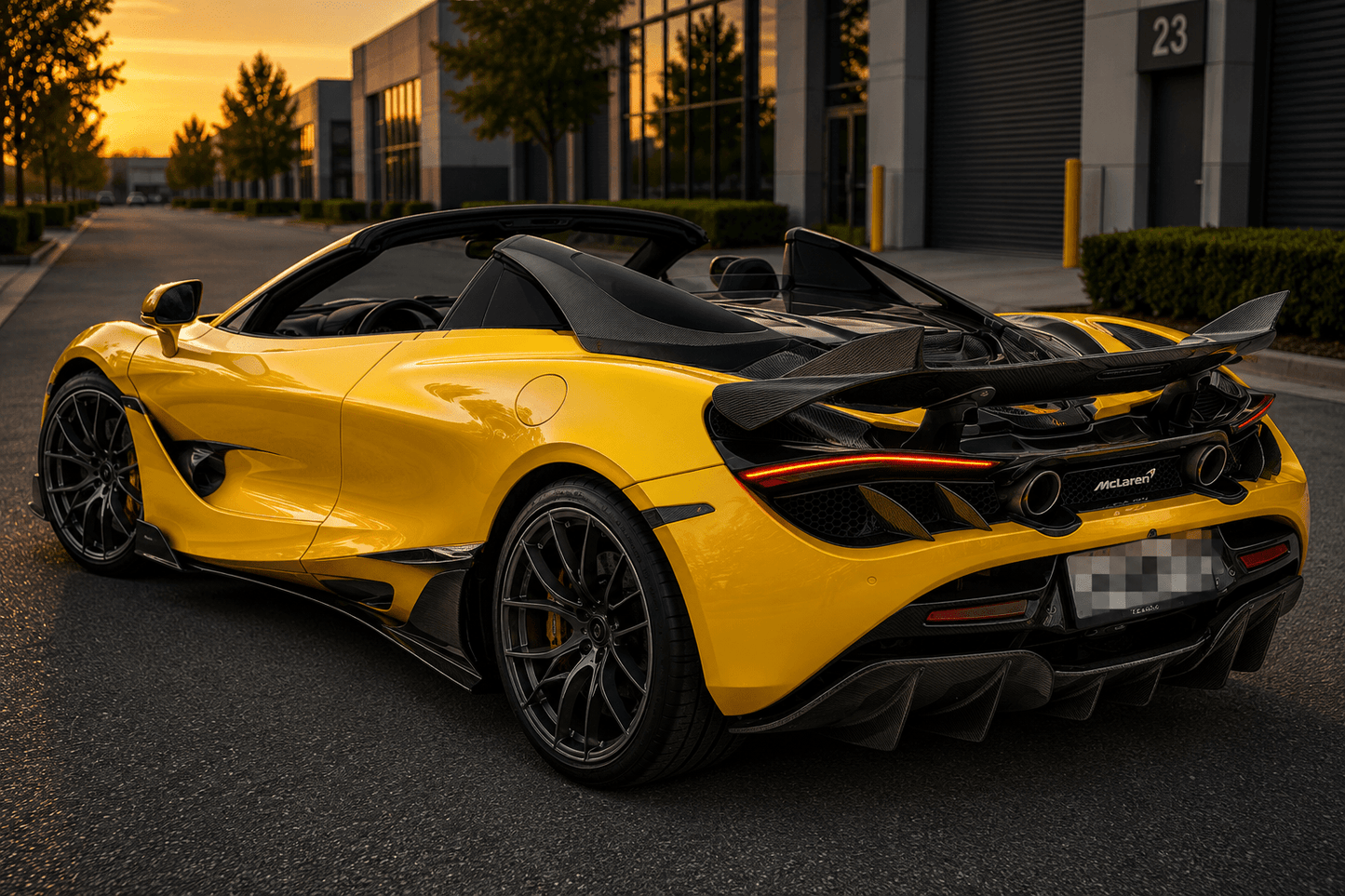 TC Style Rear Wing - McLaren 720S Coupe (2017–2023) - Exotics Carbon Design