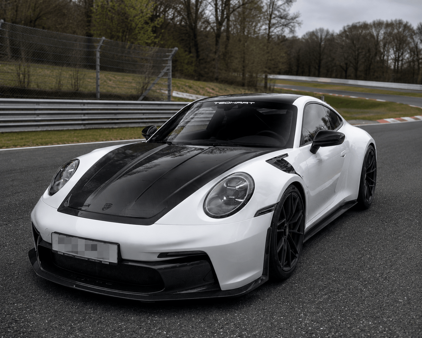 T.C Style Vented Carbon Fiber Front Hood - Porsche 911 (992) 2019+ - Exotics Carbon Design