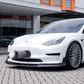 Tesla Model 3 (2017 - 2023) - Carbon Fiber Front Bumper Lip - Exotics Carbon Design