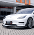 Tesla Model 3 (2017 - 2023) - Carbon Fiber Front Bumper Lip - Exotics Carbon Design