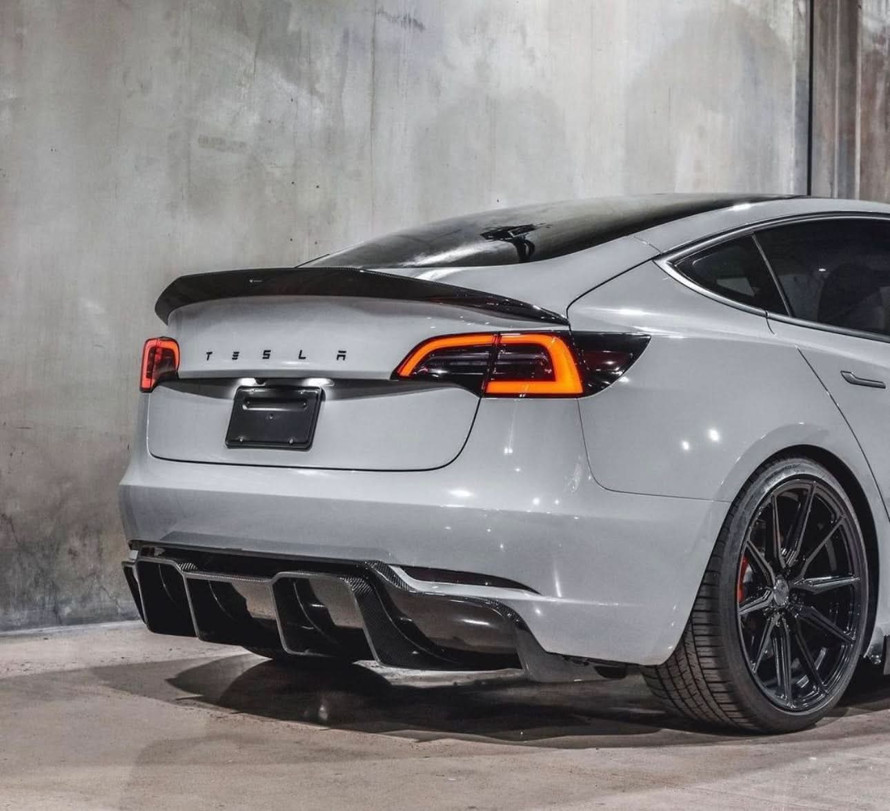 Tesla Model 3 - Race - Performance Carbon Fiber Sport Trunk Spoiler - Exotics Carbon Design