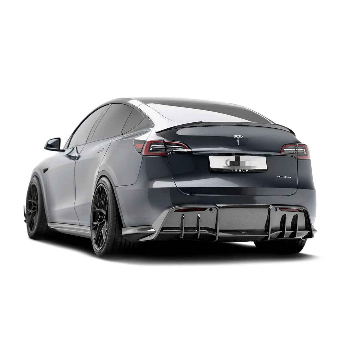 Tesla Model Y (2020 - 2024) - AD Style Full Carbon Fiber Aero Kit - Exotics Carbon Design