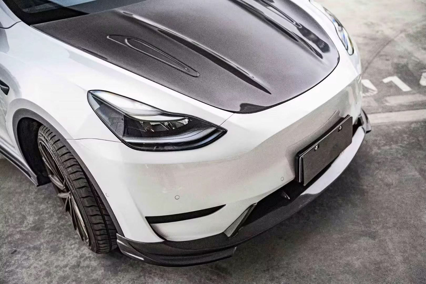 Tesla Model Y Carbon Fiber Hood – Lightweight Sport Performance Upgrade for 2020–2024 - Exotics Carbon Design