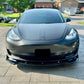 VSR - Style Gloss Black Front Lip | Sporty Aero Upgrade – Tesla Model 3 2017–2023 - Exotics Carbon Design