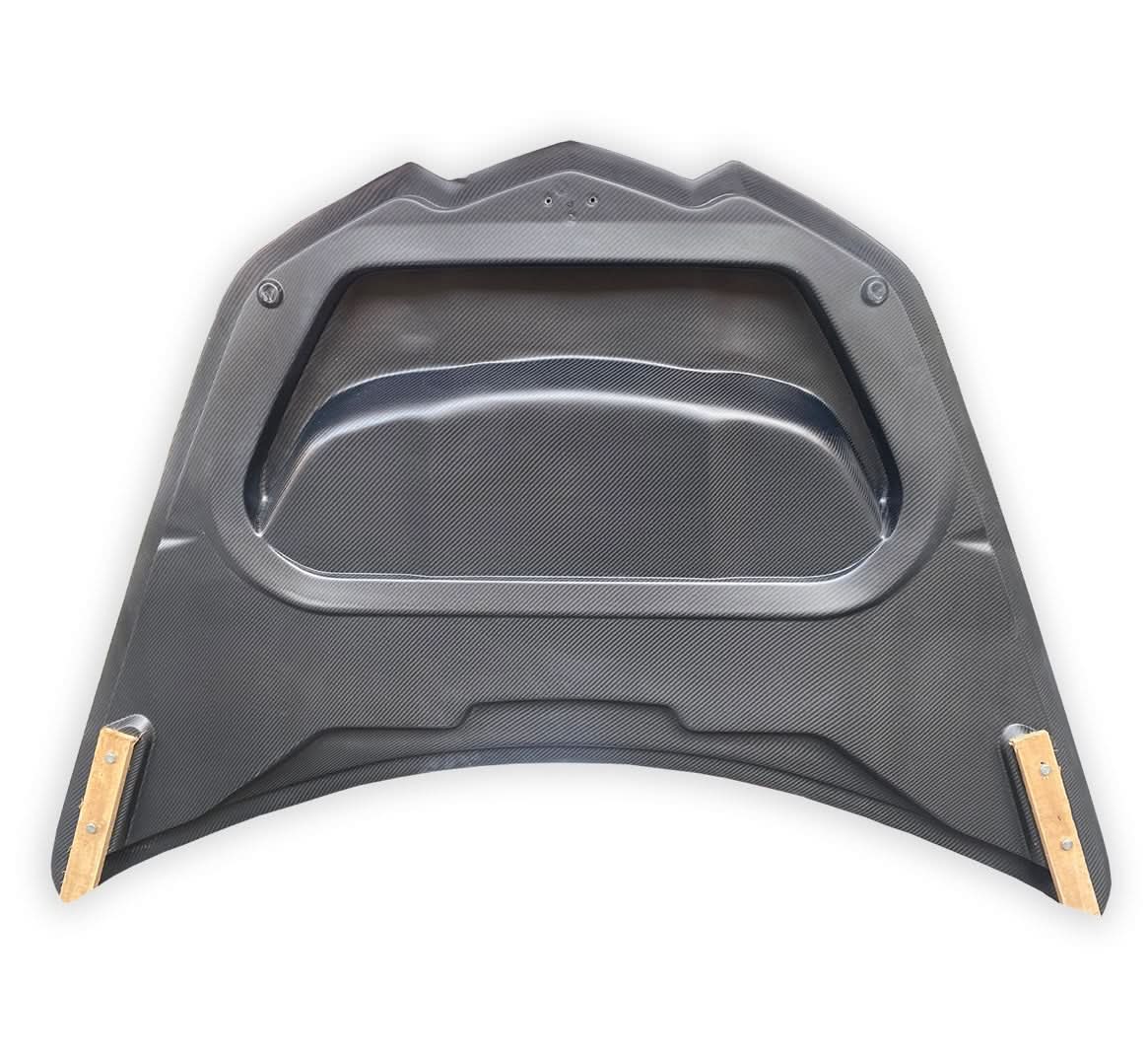 ZR1 Style Vented Carbon Fiber Front Hood - For Corvette C8 (2020–2025) - Exotics Carbon Design
